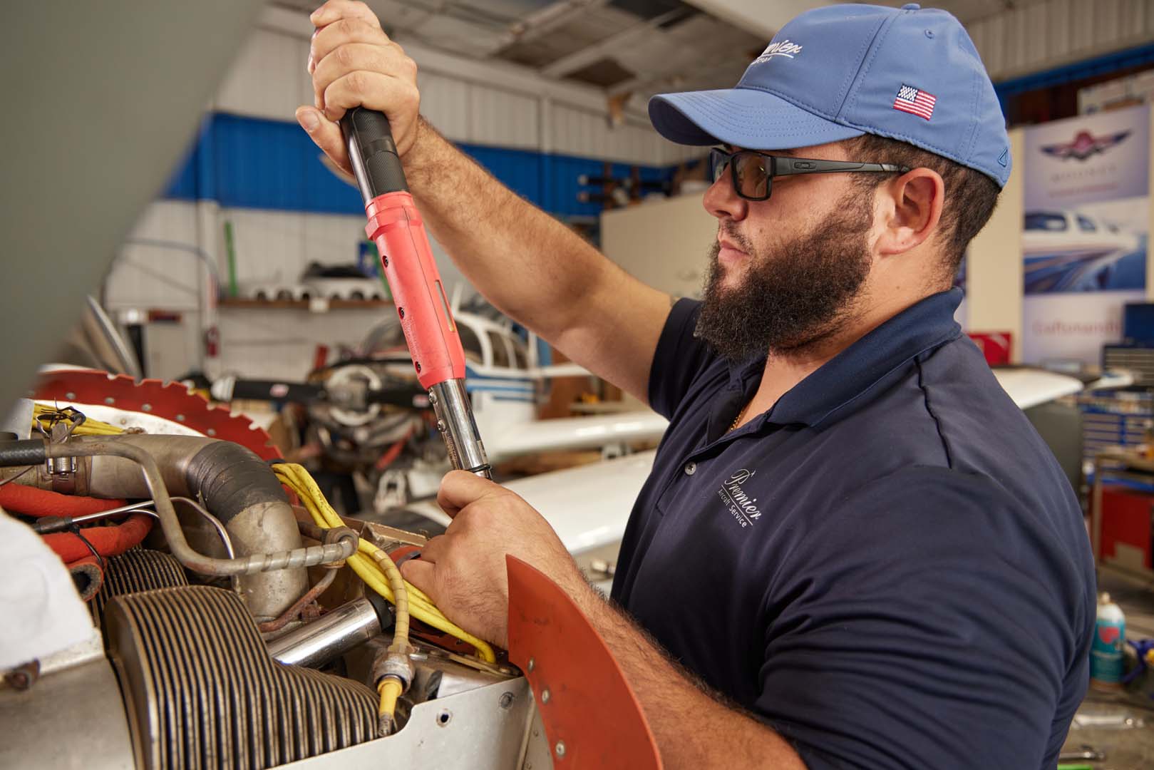 Premier Aircraft maintenance team at work — photo 3