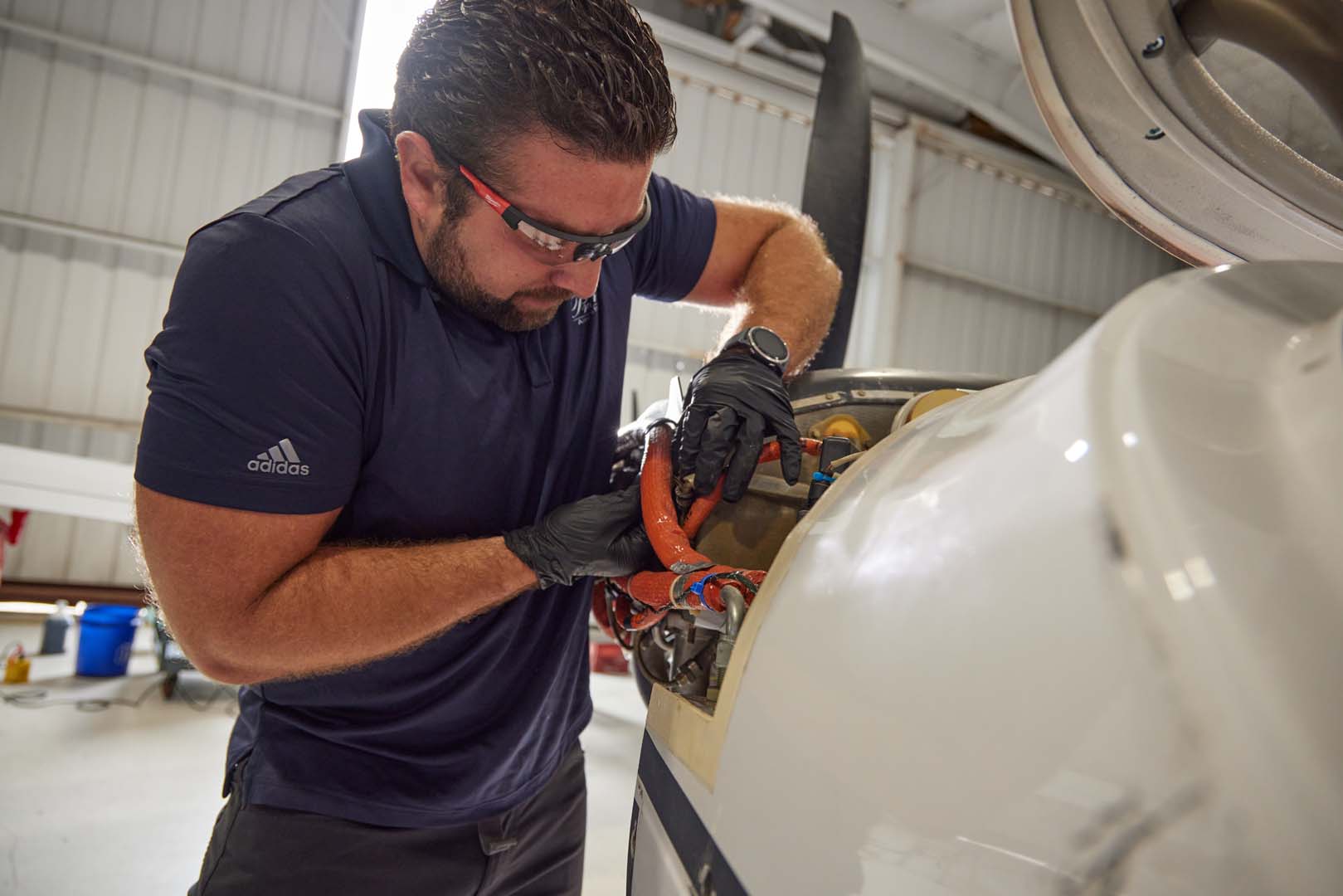 Premier Aircraft maintenance team at work — photo 7