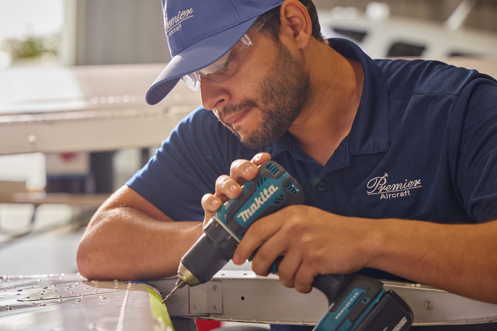 Premier Aircraft maintenance team at work — photo 1